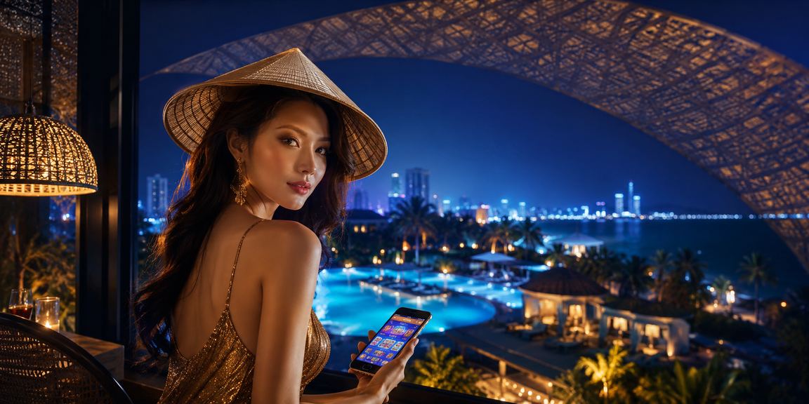Người chơi truy cập 959 trên điện thoại tại bãi biển Mũi Né